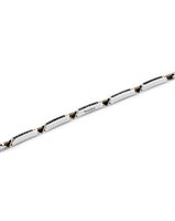Bracciale Aragonesi Uomo Trapezio in Acciaio Cubic Zirconia BR0203